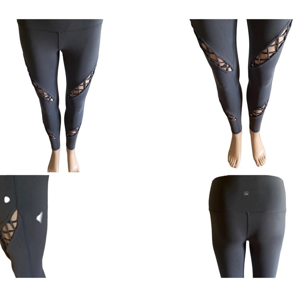 Namastetics Women Cutout leggings Size XL Gray